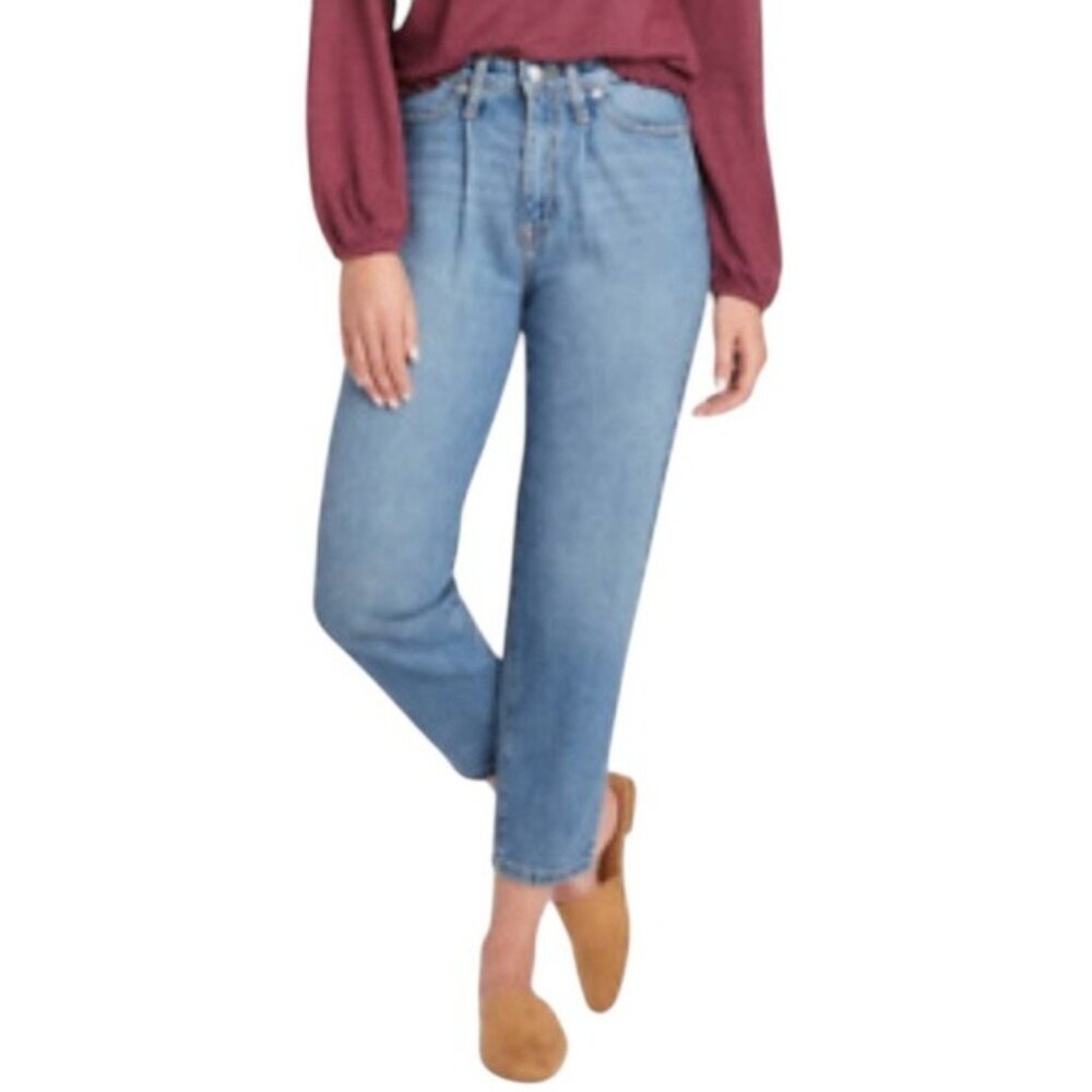 A New Day Women's High Rise Tapered Leg Stretch Blue Jeans Size 27